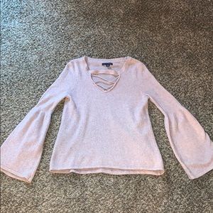 American Eagle Crossed V-Neck Sweater